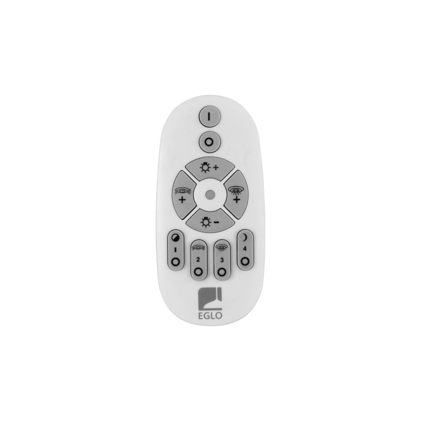 Eglo - LED dimmbare Hängeleuchte an Seil 3xLED/8W/230V + 3xLED/8,5W 3000K Schwarz + Fernbedienung