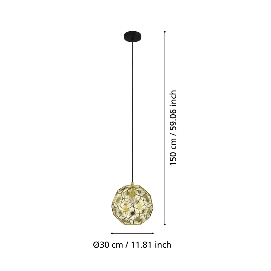 Eglo - Kronleuchter an Schnur 1xE27/60W/230V d. 30 cm