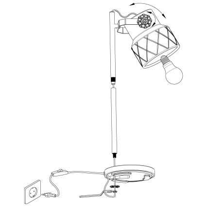 Eglo - Tischlampe 1xE27/40W/230V