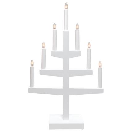 Eglo - Weihnachts-Kerzenhalter 7xE10/3W/230V weiß