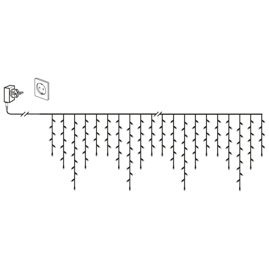 Eglo 410825 - LED Außen-Weihnachtskette 960xLED/29x0,55m IP44 warmweiß