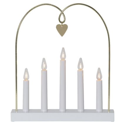 Eglo - Weihnachtskerzenhalter 5xE10/3W/230V