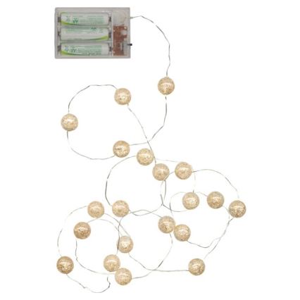 Eglo - LED-Weihnachtslichterkette 15xLED/3xAA 1,4m
