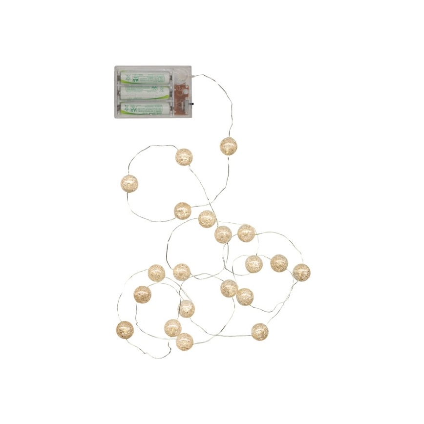 Eglo - LED-Weihnachtslichterkette 15xLED/3xAA 1,4m