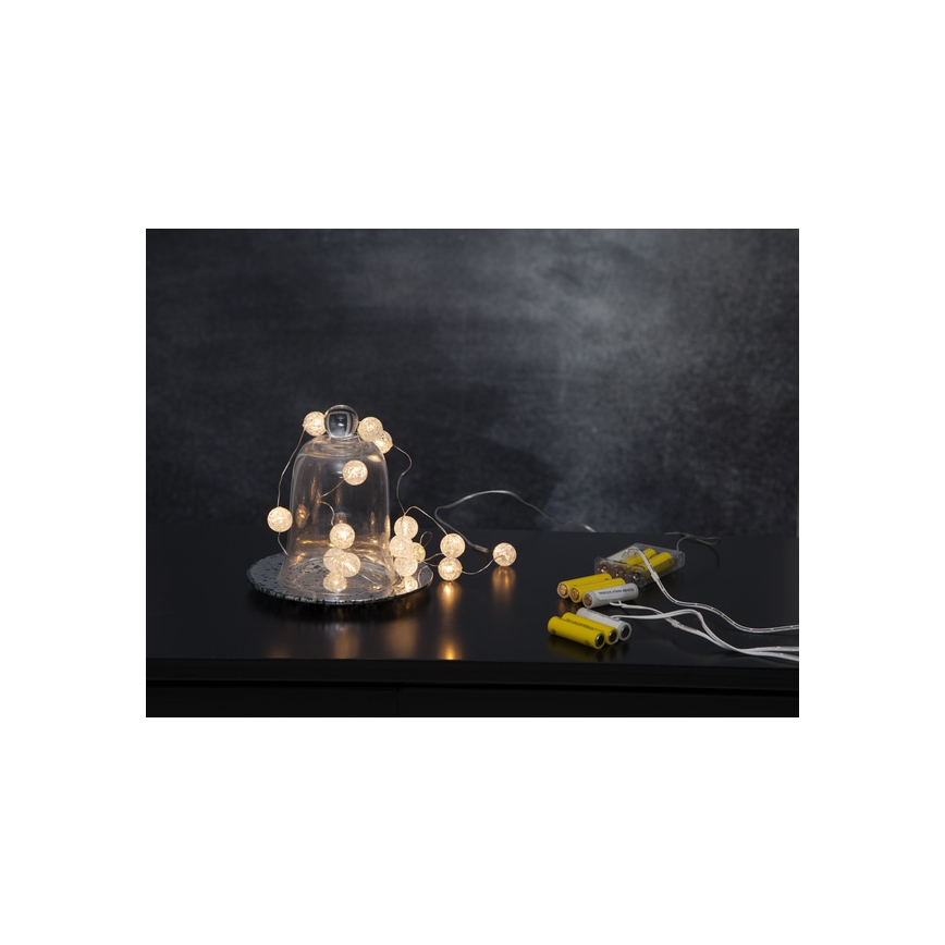 Eglo - LED-Weihnachtslichterkette 15xLED/3xAA 1,4m