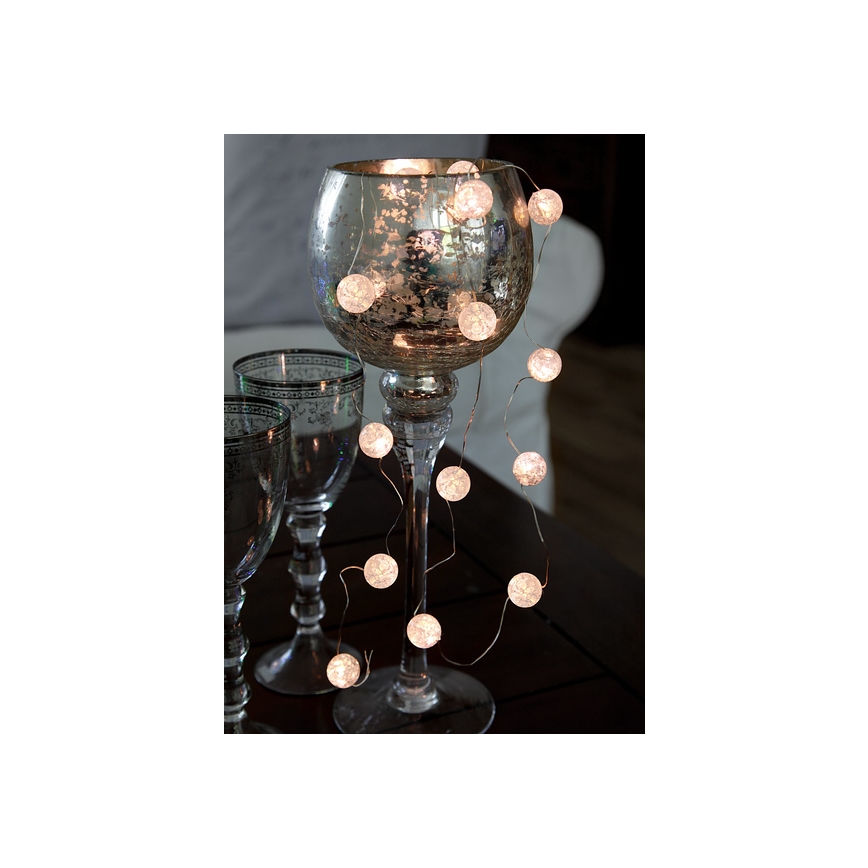 Eglo - LED-Weihnachtslichterkette 15xLED/3xAA 1,4m