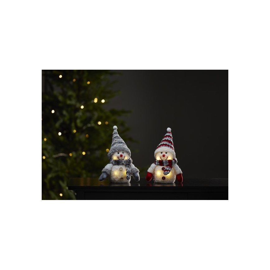 Eglo - LED Weihnachtsdekoration 4xLED/0,06W/3xAAA Schneemann