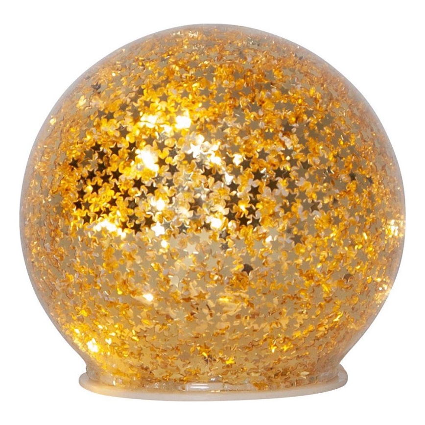Eglo 411344 - LED-Weihnachtsdekoration STAR FALL 10xLED/2xAA d 10 cm golden