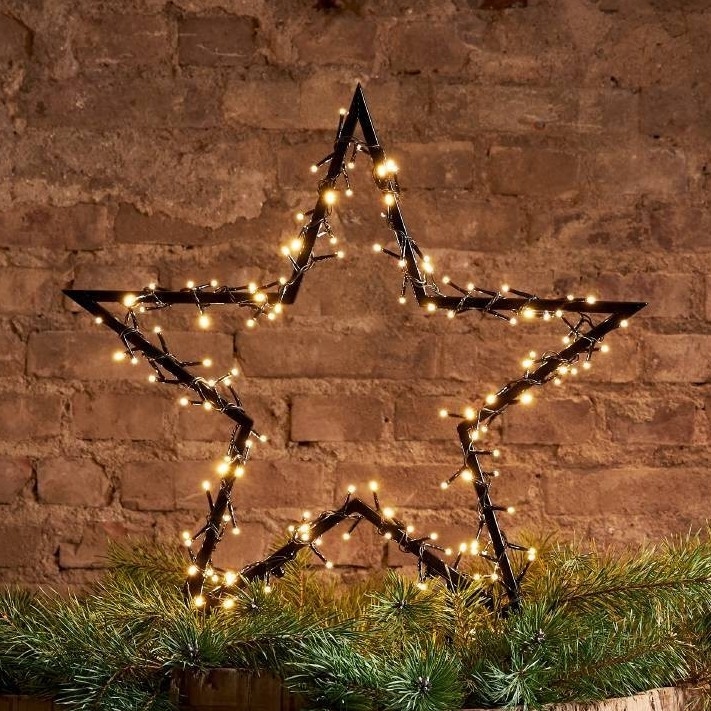 Eglo 411355 - LED-Weihnachtsdekoration für den Außenbereich SPIKY 140xLED/0,066W/31V/230V 73x60 cm IP44