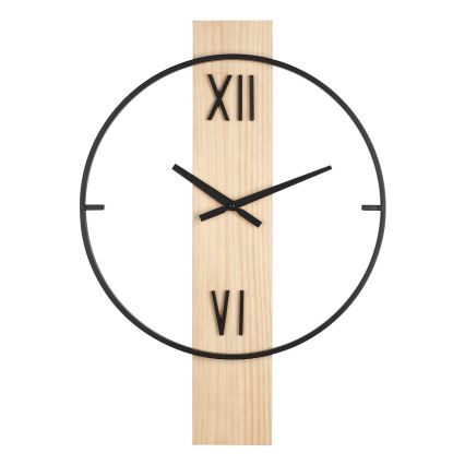 Eglo - Wanduhr 1xAA 56x40 cm Holz/Metall
