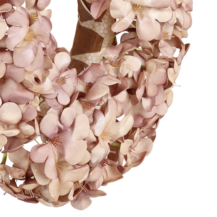 Eglo - Kranz aus Kunstblumen d 35 cm rosa