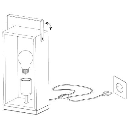Eglo - Tischlampe 1xE27/40W/230V