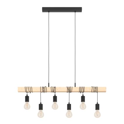 Eglo - Hängeleuchte TOWNSHEND 6xE27/60W/230V