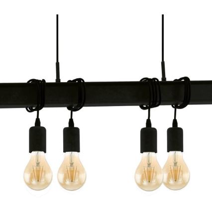 Eglo 43712 - Hängeleuchte TOWNSHEND 6xE27/60W/230V schwarz