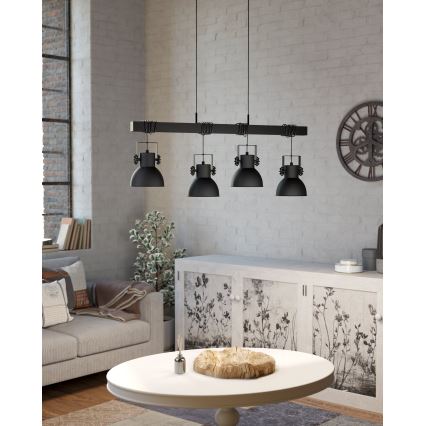 Eglo - Hängeleuchte an Seil 4xE27/40W/230V