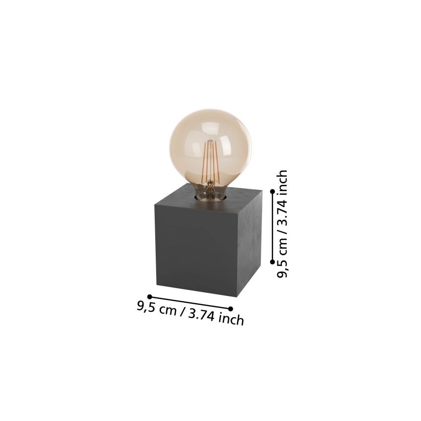 Eglo - Tischlampe 1xE27/40W/230V Anthrazit