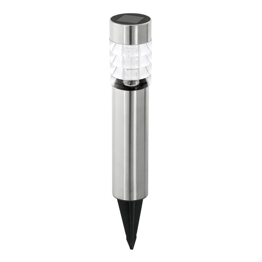 Eglo 48581 - Solarlampe mit Sensor LED/0,06W/1,2V 100 mAh IP44 mattchrom