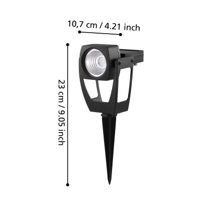 Eglo 48719 - LED-Solar-Strahler SOLAR 1xLED/0,1W/3,2V 1000 mAh IP44