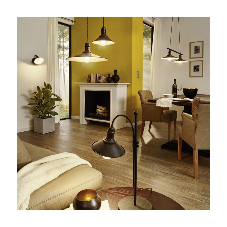 Eglo 49459 - Tischlampe STOCKBURY 1xE27/60W/230V
