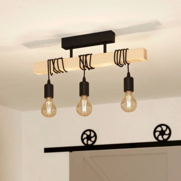 Eglo 55247 - Aufgesetzte Deckenleuchte TOWNSHEND 3xE27/60W/230V