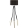 Eglo 55291 - Stehleuchte BIDFORD 1xE27/60W/230V schwarz/braun
