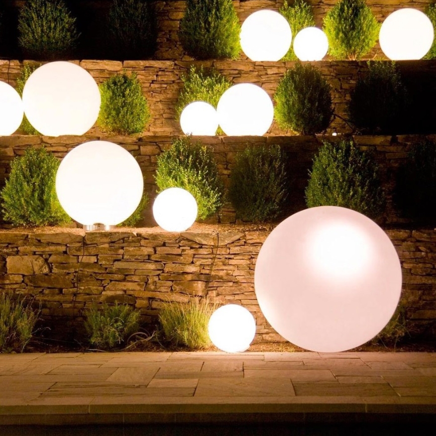 Eglo 55786 - LED RGBW Außenleuchte MONTEROLO-C 1xE27/9W/230V 2700-6500K IP65 Ø 30 cm + Fernbedienung