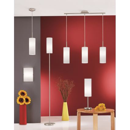 Eglo 75251 - LED RGB dimmbare Hängeleuchte an Seil ELLUNO-C E27/7,5W/230V + Fernbedienung