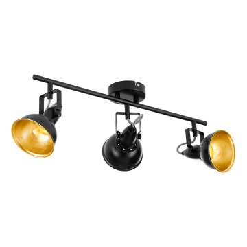 Eglo 75513 - Deckenstrahler THORNTON 3xE14/28W/230V schwarz/gold