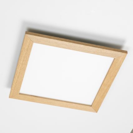 Eglo 75643 - LED Deckenleuchte CALEMAR LED/19W/230V 4000K 43,7 x 43,7 cm Eiche