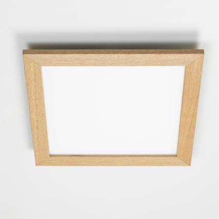 Eglo 75643 - LED Deckenleuchte CALEMAR LED/19W/230V 4000K 43,7 x 43,7 cm Eiche