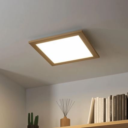 Eglo 75643 - LED Deckenleuchte CALEMAR LED/19W/230V 4000K 43,7 x 43,7 cm Eiche