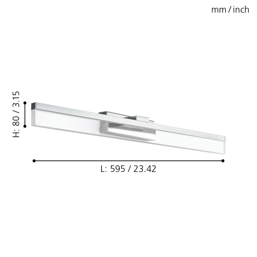 Eglo 780432 - LED-Spiegelbeleuchtung für Badezimmer YANGUAS LED/11W/230V 3000K 59,5 cm IP44
