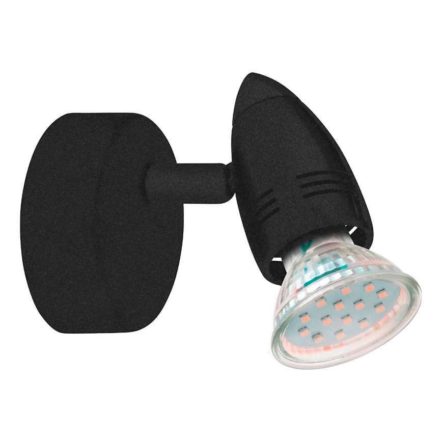 Eglo 780443 - LED-Wandstrahler SABADELL 1xGU10/2,8W/230V 3000K schwarz