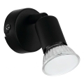 Eglo 780457 - LED-Wandstrahler ESCALERA 1xGU10/2,8W/230V 3000K schwarz