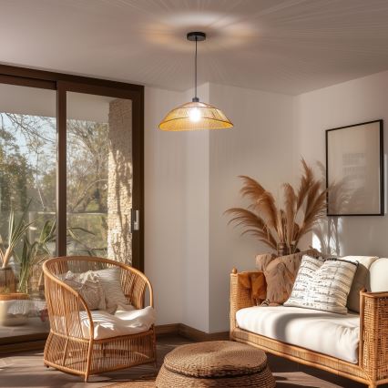 Eglo 781097 - Ersatz-Lampenschirm für Leuchte KERIA, Ø 50 cm, braun