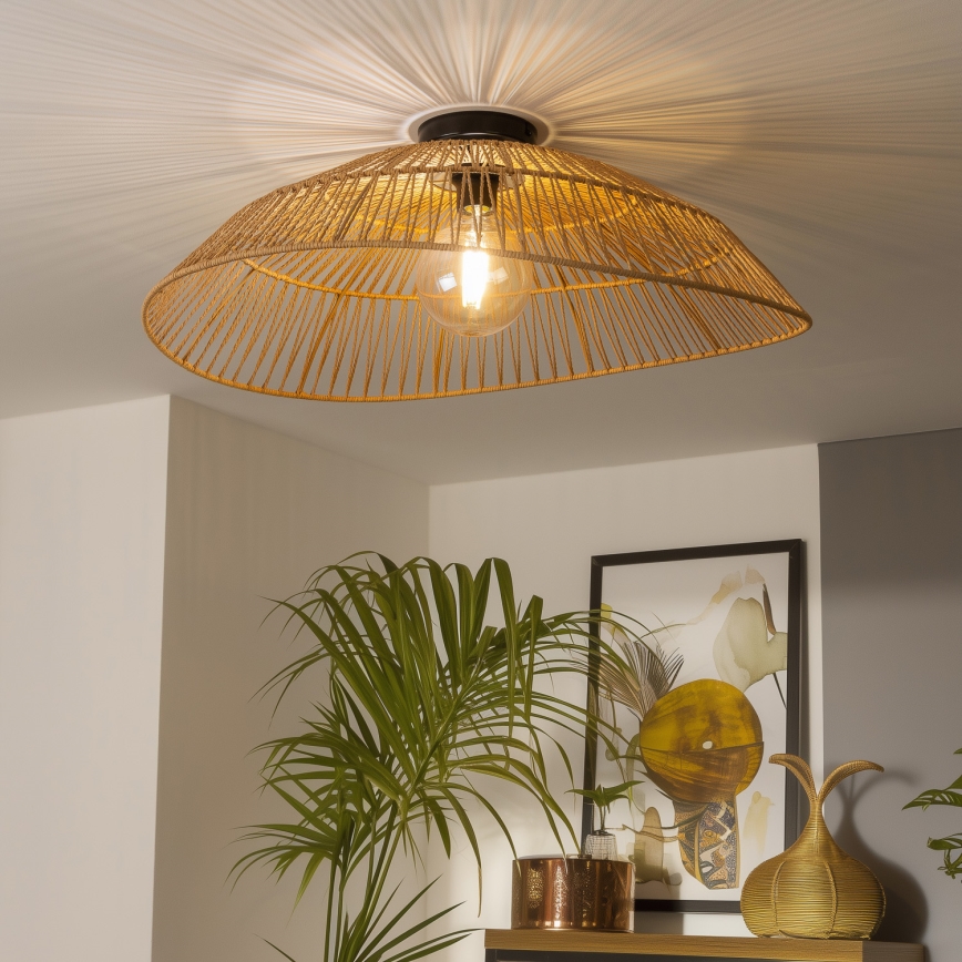 Eglo 781098 - Ersatz-Lampenschirm für die Leuchte KERIA Ø 70 cm, braun