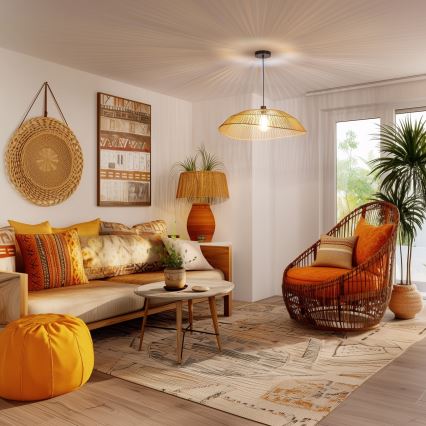 Eglo 781098 - Ersatz-Lampenschirm für die Leuchte KERIA Ø 70 cm, braun