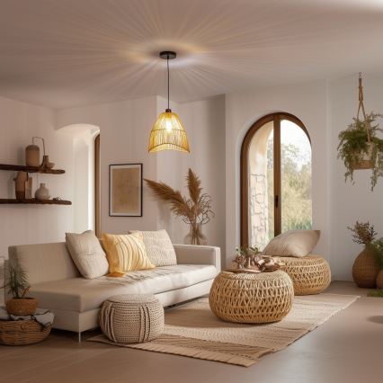 Eglo 781101 - Ersatz-Lampenschirm für Leuchte KERIA, Ø 30 cm, braun