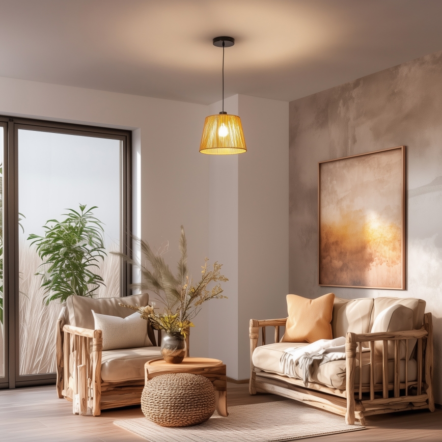 Eglo 781111 - Ersatz-Lampenschirm für Leuchte KERIA Ø 28 cm, braun