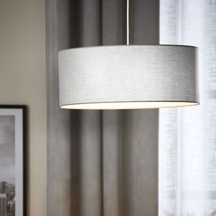 Eglo 79067 - Kronleuchter an Schnur SITIA 3xE27/60W/230V grau