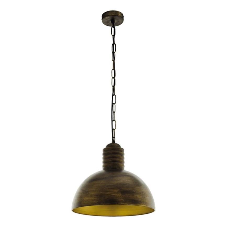 Eglo 79442 - Hängeleuchte an Kette GOLDING 1xE27/60W/230V Patina