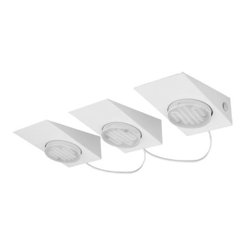Eglo 89608 - SET 3x Spotleuchte KOB 3xGX53/7W/230V