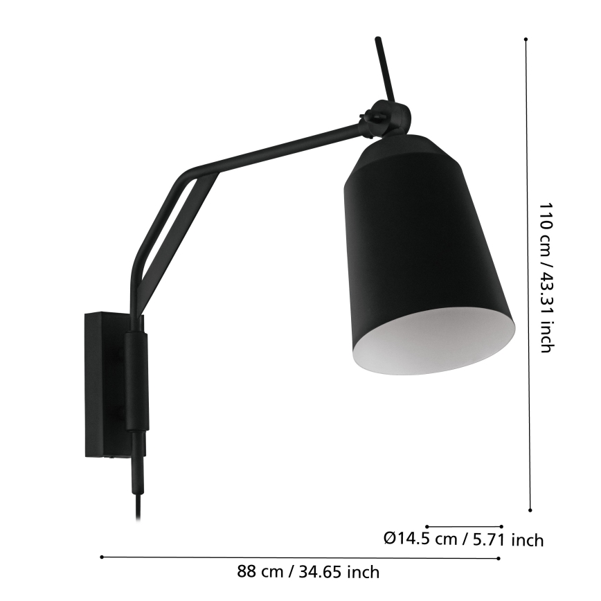 Eglo - Wandleuchte 1xE27/40W/230V