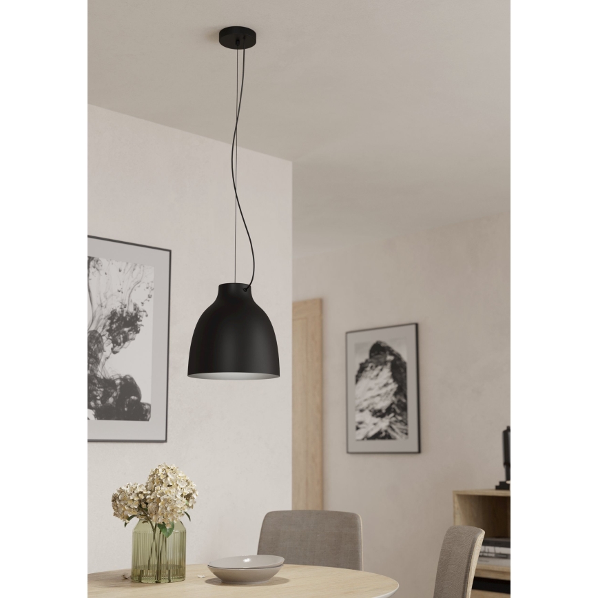 Eglo - Hängeleuchte an Kabel 1xE27/40W/230V schwarz