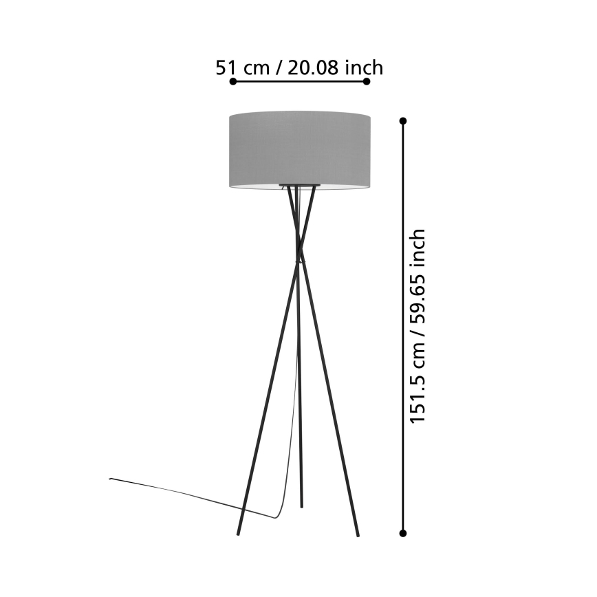 Eglo - Stehlampe 1xE27/60W/230V