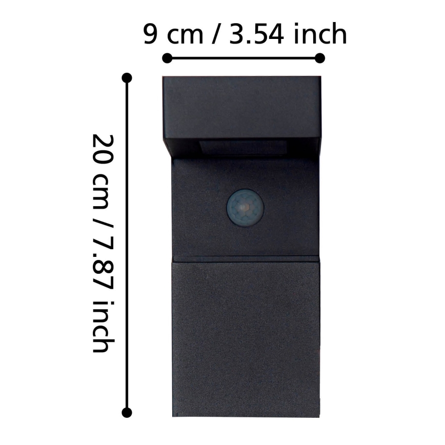 Eglo - LED Außen Solarleuchte mit Sensor 18xLED/0,2W/3,7V 2200 mAh IP44
