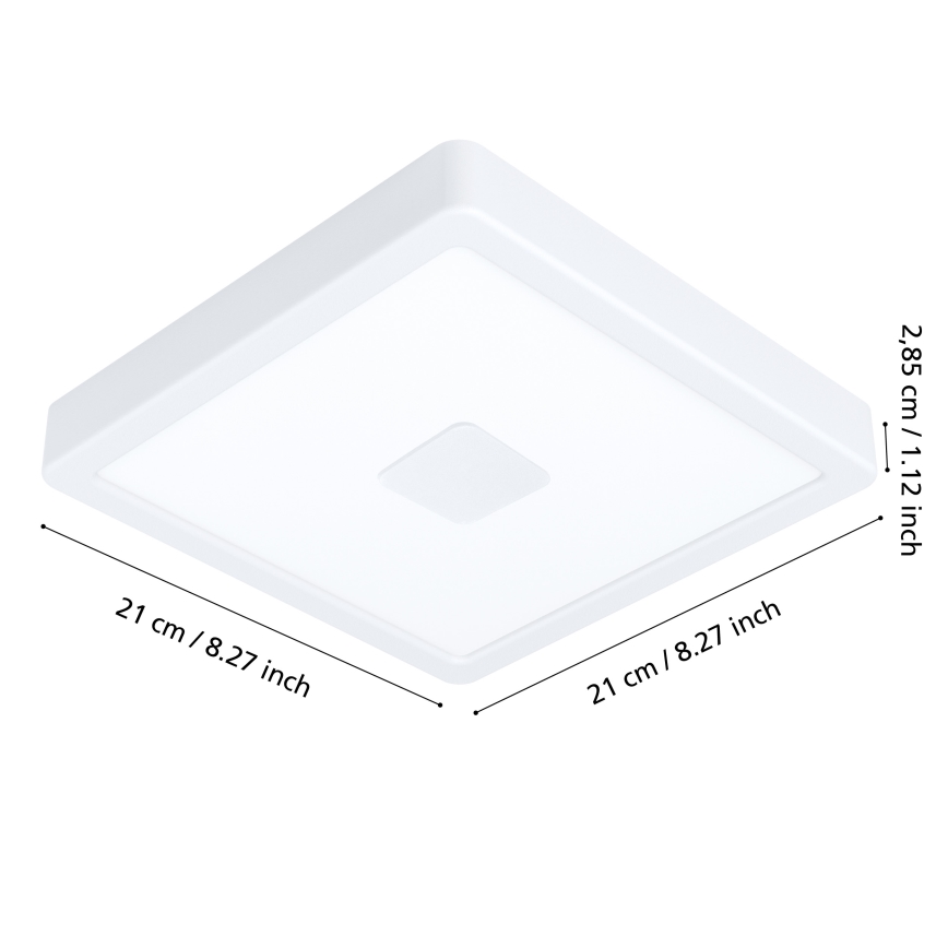 Eglo - LED Außen-Deckenleuchte LED/17W/230V IP44 Weiß