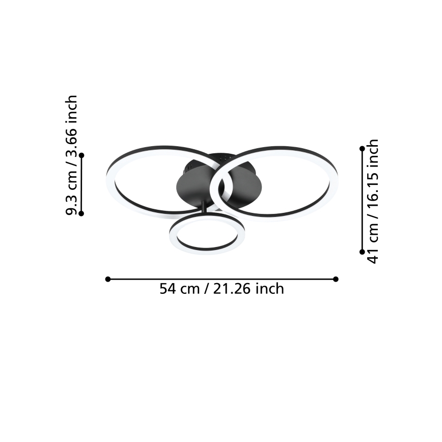 Eglo - LED dimmbare Deckenleuchte LED/33W/230V