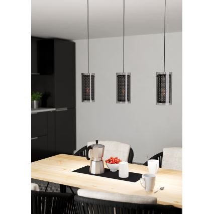 Eglo - Deckenleuchte an Kabel 3xE27/10W/230V