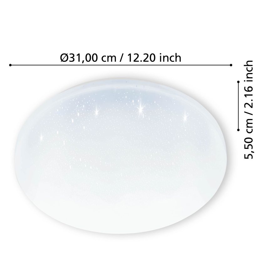 Eglo - LED Badezimmer-Deckenleuchte LED/18W/230V IP44
